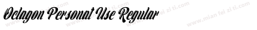 Oclagon Personat Use Regular字体转换